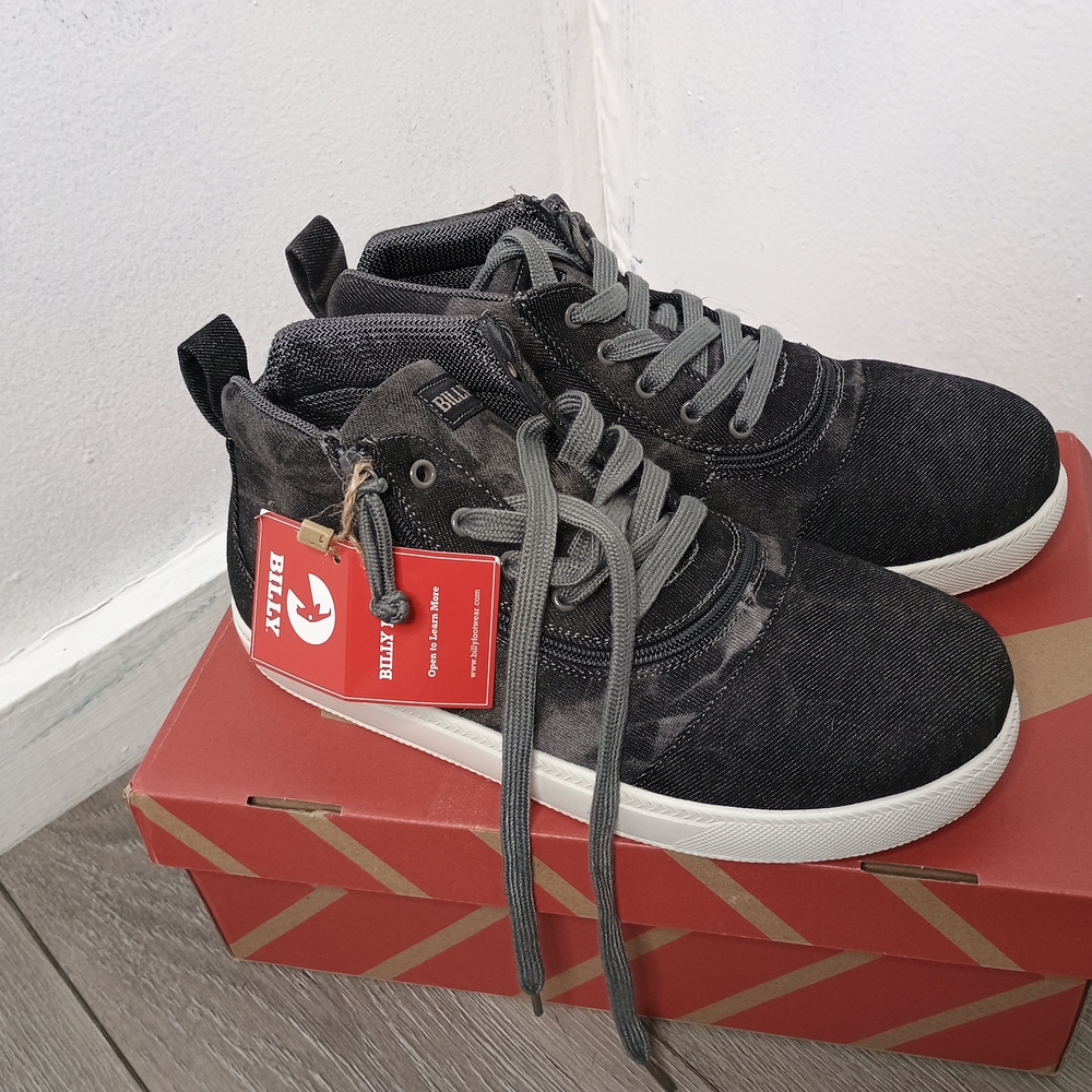 Billy Reid Black and Gray Men's Shoes